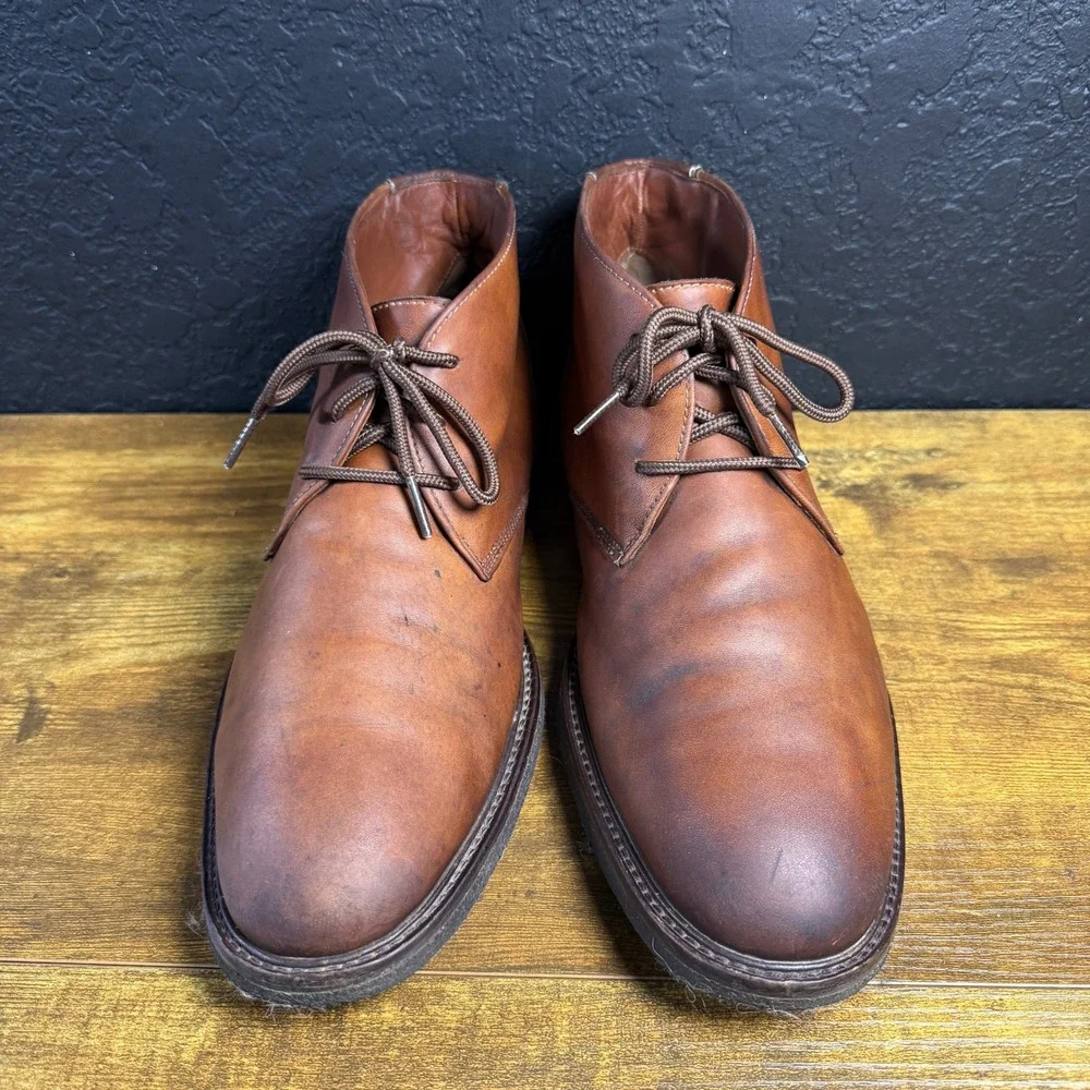 Johnston & Murphy 25-2022 Brown Leather Chukka Boot Mens 11M